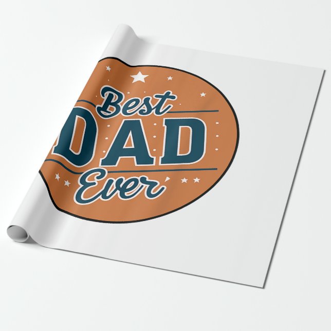 Papel De Presente O Melhor Pai Do Mundo (Desenrolado)