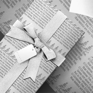 Papel De Presente O Natal Árvore Tipografia Carol Temático