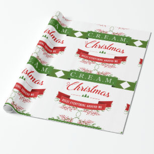 Papel De Presente O Natal DE CREME ordena tudo em torno de mim!