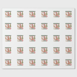 Papel De Presente O Natal é Tudo Sobre Jesus Santa Trenó Rena