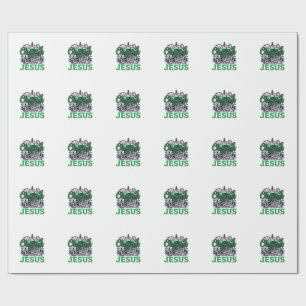Papel De Presente O Natal é Tudo Sobre o Design de Jesus