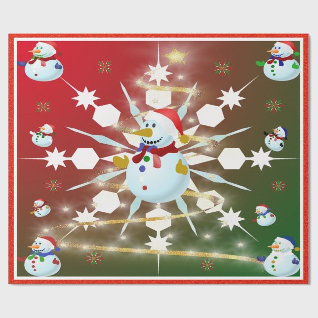 Papel De Presente O Neve de Natal - (Aberto)