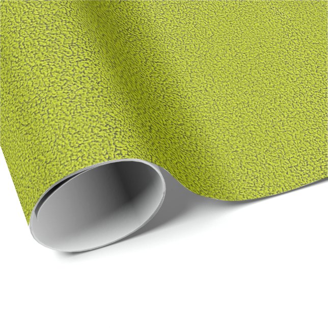 Papel De Presente O olhar do Snuggly Chartreuse Green Suede (Ponta do rolo)