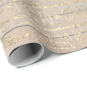 Papel De Presente O ouro do rosa do rosa cora Egipto de madeira