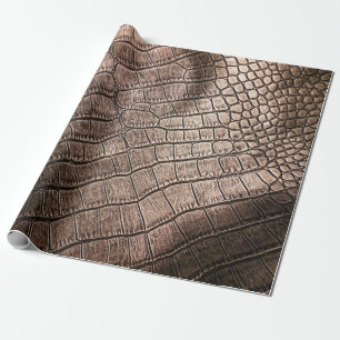 Papel De Presente O padrão de couro elegante se fecha.