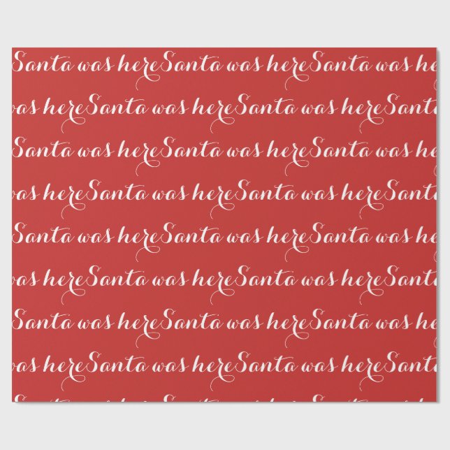 Papel De Presente O papai noel estava aqui papel de envolvimento (Aberto)