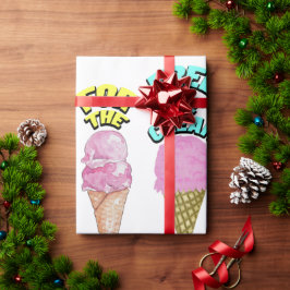 Papel De Presente O partido Mikitiez icecream favorece o verão