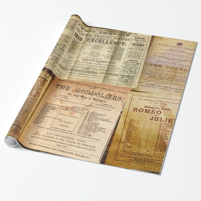 Papel De Presente O Playbills (Desenrolado)