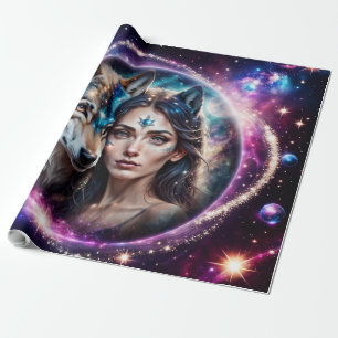 Papel De Presente O poder do lobo místico