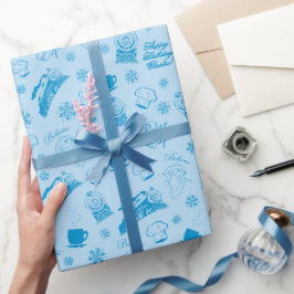 Papel De Presente O Polar Express | Aniversário Azul
