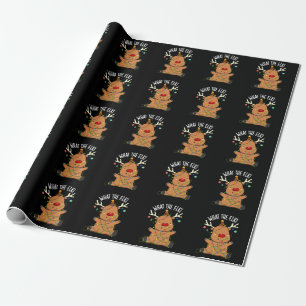 Papel De Presente O Que É Que O Alce Piada De Animal Divertida Fundo