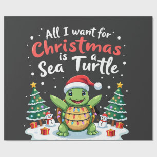 Papel De Presente O Que Eu Quero Para O Natal É Uma Árvore De Natal