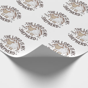 Papel De Presente O Senhor é meu pastor Jesus Dia de Ação de Graças