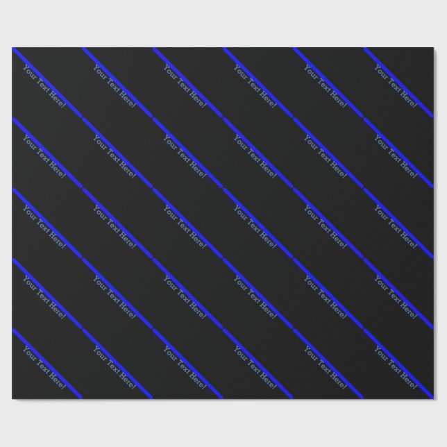 Papel De Presente O Simbólico Thin Blue Line Personaliza Isso (Aberto)