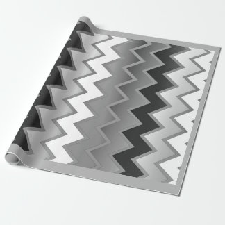 Papel De Presente O simples ZigZag - Monocromo