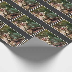 Papel De Presente O Velho Homem do Posto Mural Florestal