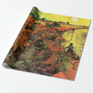 Papel De Presente O Vinhedo Vermelho por Vincent van Gogh