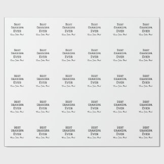 Papel De Presente O vovô nunca deu um nome simples para o avô