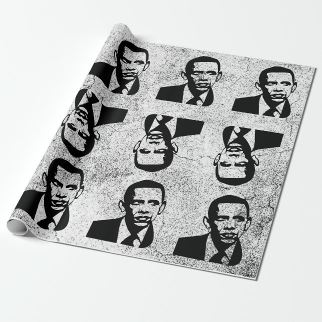 Papel De Presente Obama Paper (Desenrolado)