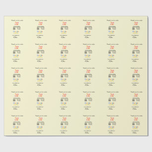Papel De Presente Obrigado avaliação Google scan QR empresa