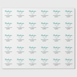 Papel De Presente Obrigado pelo seu pedido folha nome da empresa sit