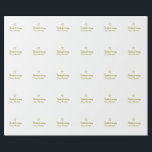 Papel De Presente obrigado por vir adicionar nome mensagem de texto<br><div class="desc">Design</div>