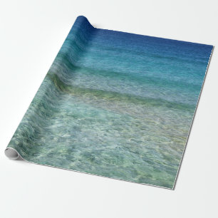 Papel De Presente Oceano azul
