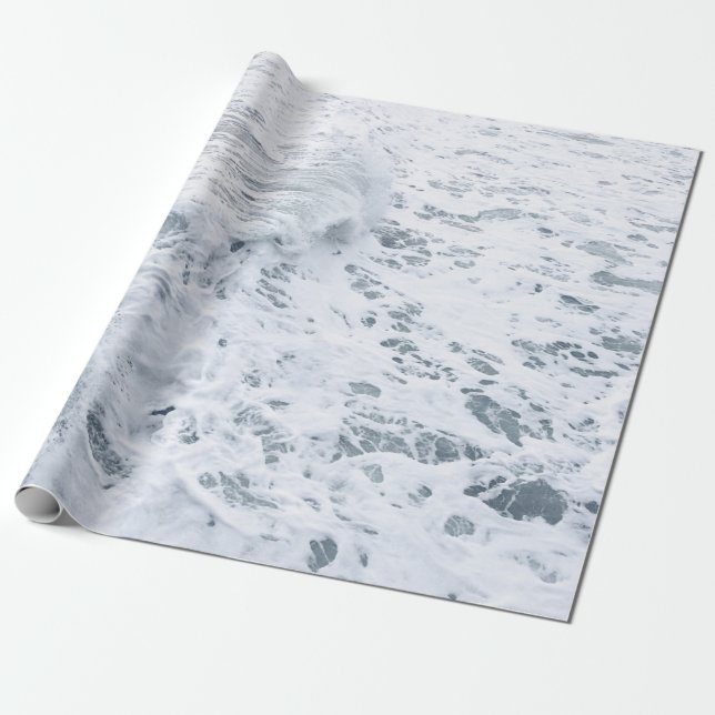 PAPEL DE PRESENTE OCEANO COM ONDA (Desenrolado)