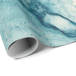 Papel De Presente oceano kraft aquarelle BLUE