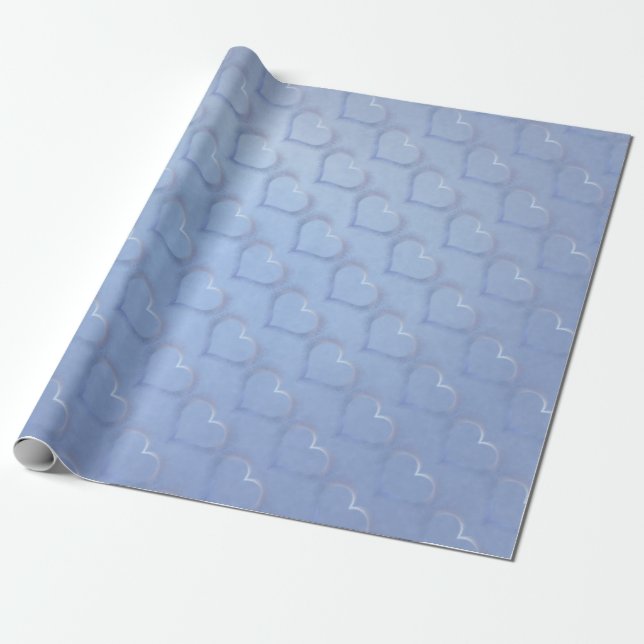 Papel De Presente Oceanos de Casamento de Amor (Desenrolado)