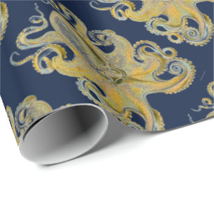 Papel De Presente Octopus Vulgaris por Ernst Haeckel Wrapping Paper