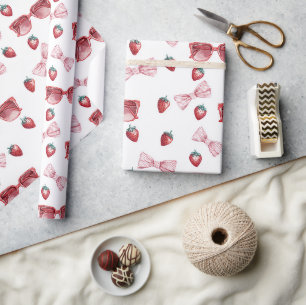 Papel De Presente Óculos de Sol Arcos Morango Aniversário