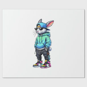 Papel De Presente Óculos de sol de coelho Bunny legal para meninos M