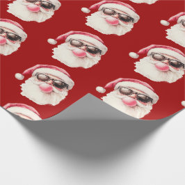 Papel De Presente Óculos de sol de Natal de Goma de Borracha Santa V