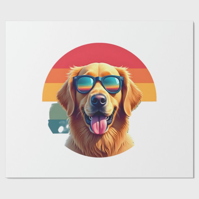 Papel De Presente Óculos de sol para meninos e meninas Retriever Dou (Aberto)