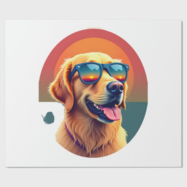 Papel De Presente Óculos de sol para meninos e meninas Retriever Dou (Aberto)