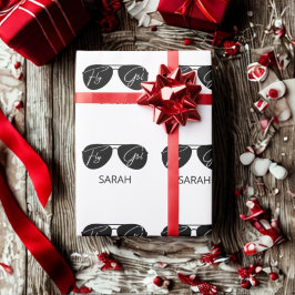 Papel De Presente Óculos de sol, personalizados, de mosca branca