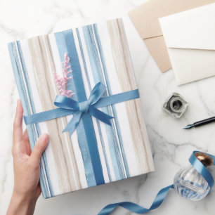 Papel De Presente Óculos de Sol Praia Estrelas-do-Mar Aniversário