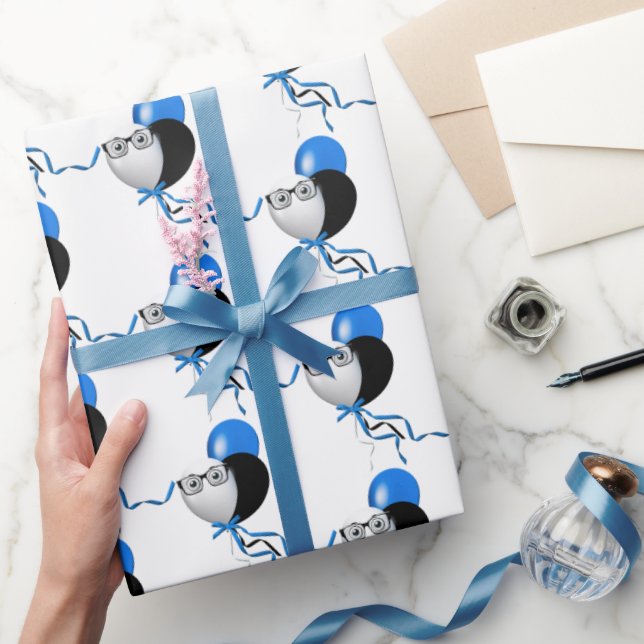 Papel De Presente Óculos No Buquê Do Balão (Presentear)