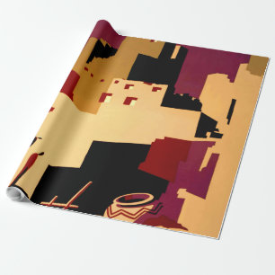 Papel De Presente Oeste do Sudoeste Pueblo WPA Nacional