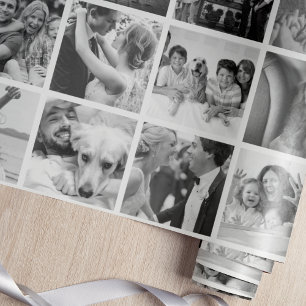 Papel De Presente Oferta Personalizada De Colagem De Fotos - Seu Pró