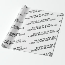 Papel De Presente Oficialmente adolescente 13 Sonha Grande Motivação