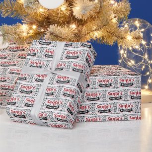 Papel De Presente Oficina do Papai Noel no Polo Norte