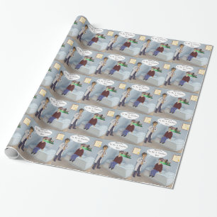 Papel De Presente Oftalmologista Encontra um Flutuador Ocular de Des