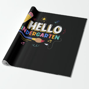 Papel De Presente Olá Kindergarten