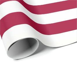 Papel De Presente Old Glory Faixa Vermelha (escala grande 1,5”)