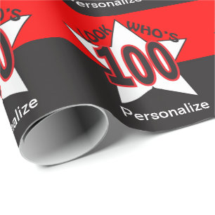 Papel De Presente Olha quem é 100 100.o Aniversário