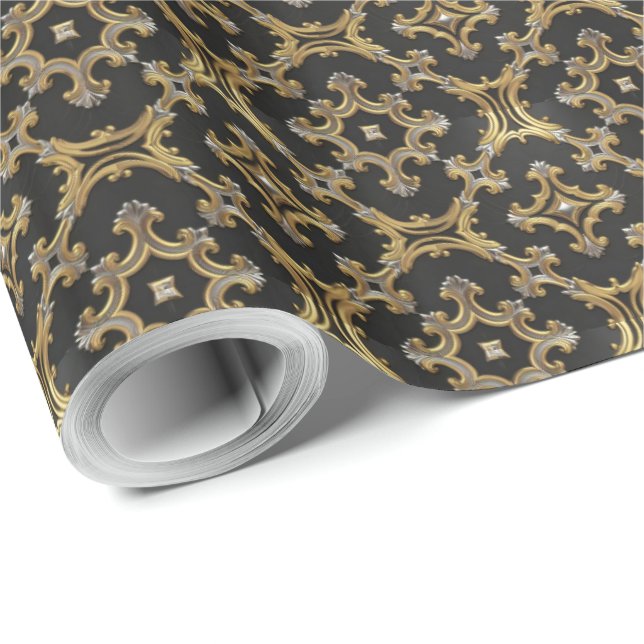 Papel De Presente Olhar de luxo elegante (Ponta do rolo)