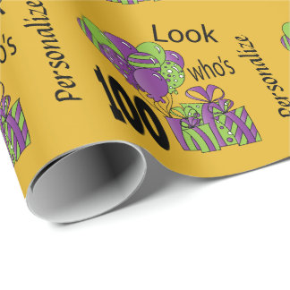 Papel De Presente Olhe quem é 100% pipe% personaliza