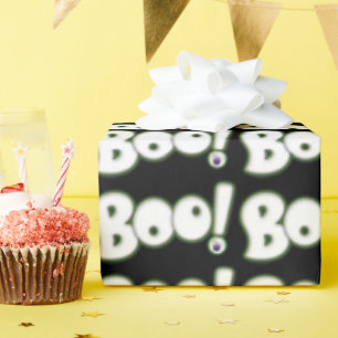 Papel De Presente Olho do Dia das Bruxas da vaia da rotulação dos